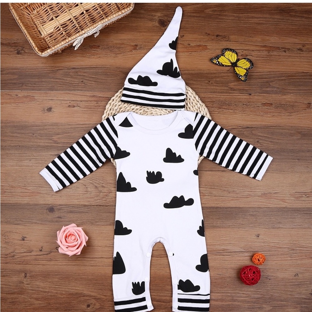 2-piece Cloud baby sleeper set